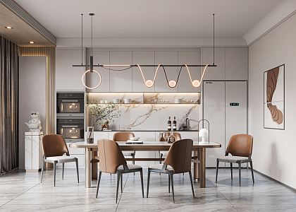 Modern Giorgetti Restaurant 3d model