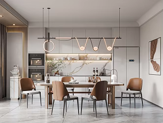 Modern Giorgetti Restaurant 3d model