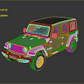 White Off Road SUV With Black Roof Front Grille And Alloy Wheels