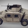 Modern Armored Vehicle Armored Humvee 3d model