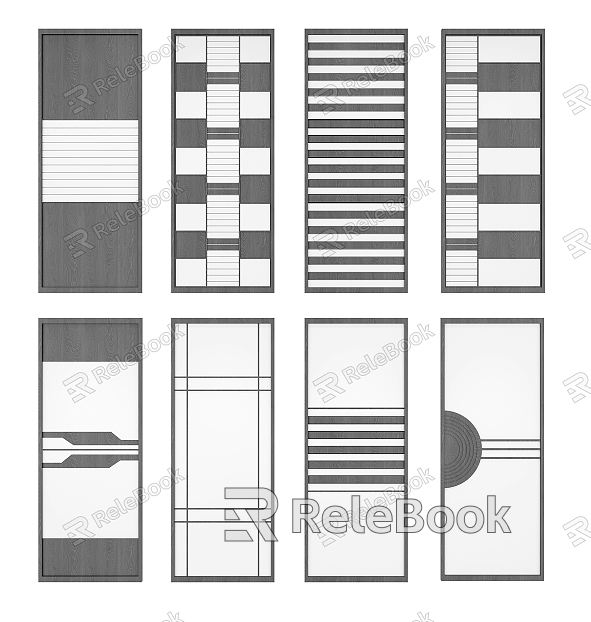 Modern Wardrobe Door Wardrobe sliding door combination model