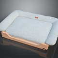 Modern Single Sofa With Light Gray Upholstered Soft Cushion And Wooden Frame