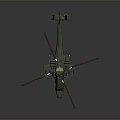 Modern Helicopter Gunship Helicopter Aircraft Gunship Combat Helicopter 3d model