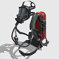 Industrial Protective Gas Mask Respirator With Straps And Breathing Apparatus