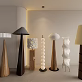 Floor lamp Wooden floor lamp 3d model