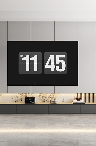 TV background wall 3d model