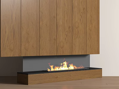 Modern Fireplace Electronic Flame Stove 3d model