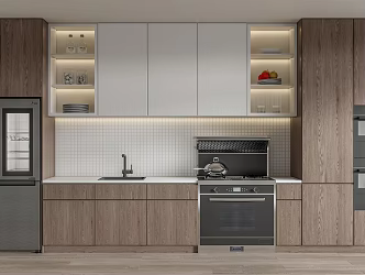 Modern Cabinet Kitchen Cabinet 3d model