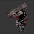 Modern game character robot warrior mechanic combat police mechanic armor 3d model
