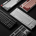 Various Colorful Mechanical Computer Keyboards With Different Designs And Layouts