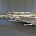 Military Fighter Jet Featuring Camouflage Paint National Insignia And Transparent Cockpit