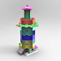 Creative Lego Assembled Modeling Jewelry Modeling Wisdom Assembled 1417 3d model