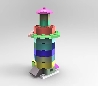 Creative Lego Assembled Modeling Jewelry Modeling Wisdom Assembled 1417 3d model