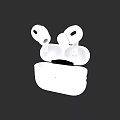 White Wireless Earbuds With Charging Case And Open Ear Design