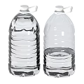 Clear Plastic Water Bottles With Handles Large Capacity And Striped Design For Daily Use