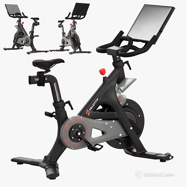 Peloton Stationary Bike Home Gym Exercise Equipment With Digital Display And Ergonomic Design 3d model 