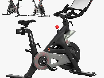 Peloton Stationary Bike Home Gym Exercise Equipment With Digital Display And Ergonomic Design 3d model