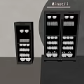 Minotli Black Electric Kitchen Appliances With Multiple Shelves For Plates And Cups