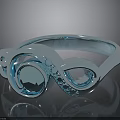 Daily Life Accessories Blue Ring With Shiny Gemstone And Elegant Metal Design