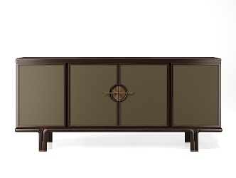 New Chinese Style Sideboard Light Luxury Sideboard 3d model