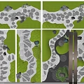 Various Stepping Stone Path Designs With Green Lawn And Natural Garden Elements