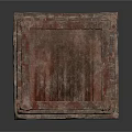 Ancient Stone Architectural Structure Featuring Carved Details Arched Doorway and Textured Pedestal Base