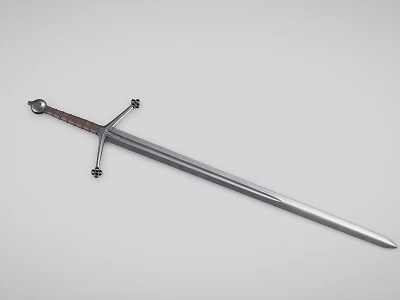 knight sword rune sword cold weapon ancient weapon 3d model