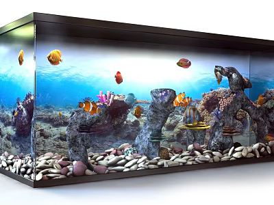 Fish tank 3d model