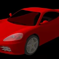 Electric Toy Red Sports Car with Sleek Design and Realistic Model Features