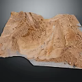 Natural Brown Soil Sample With Detailed Texture Earthy Structure And Surface Patterns 3d model