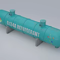 Industrial Equipment K134A Refrigerant Cylindrical Storage Tank With Mounting Brackets