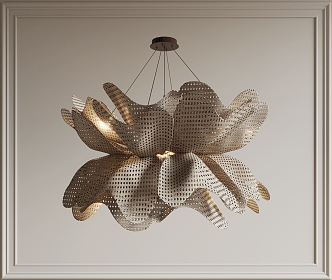 Quiet Wind Chandelier Cream Wind Chandelier Living Room Chandelier Dining Room Chandelier Rattan Chandelier 3d model