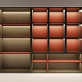 Modern TV Stand With Mounted TV Open Shelves Drawers And Decorative Ornaments