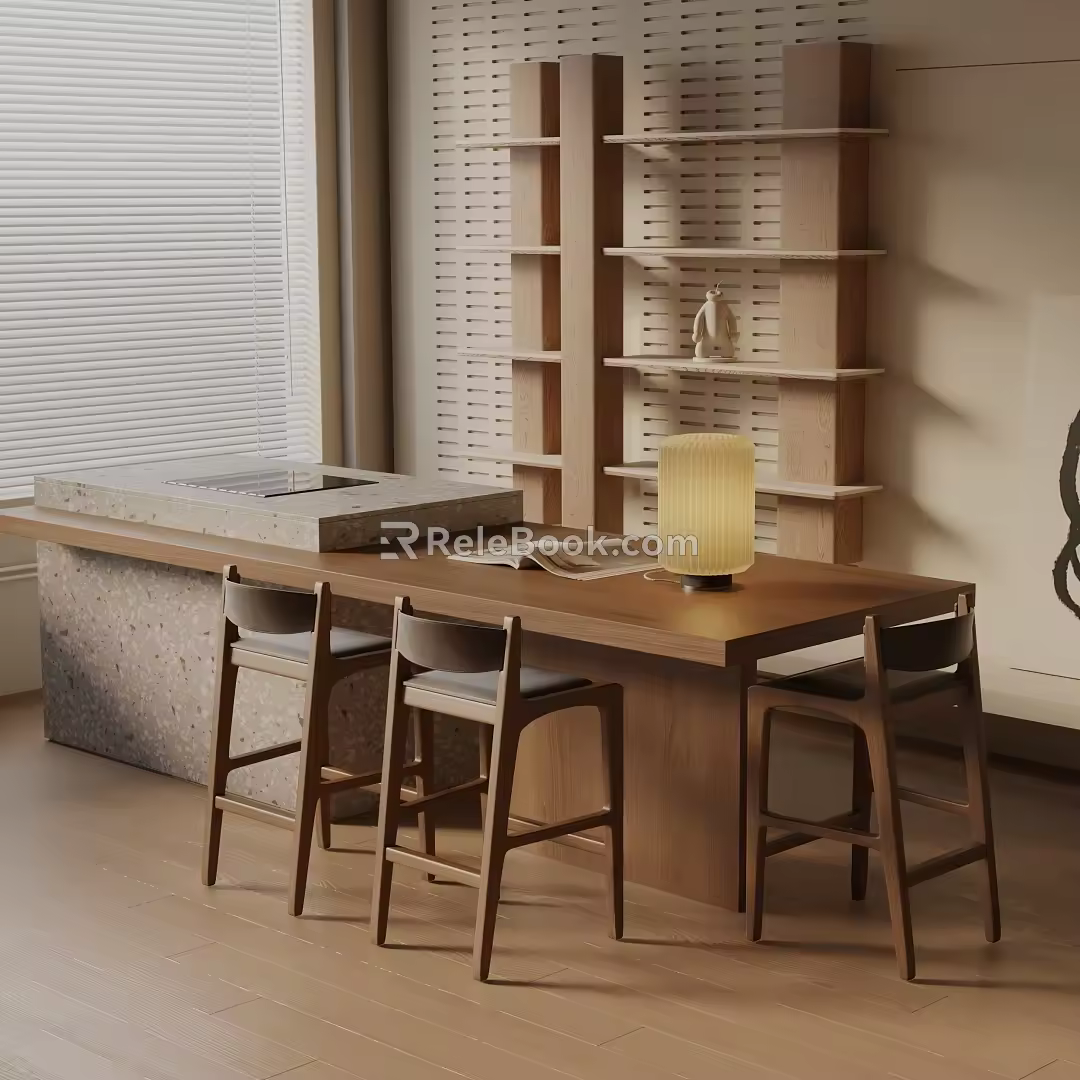 Modern table combination 3d model