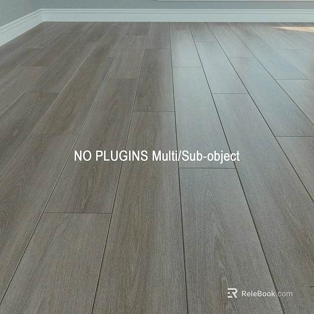 Wooden Floor Components With Multi Sub object Design Without Plugins 3d model 