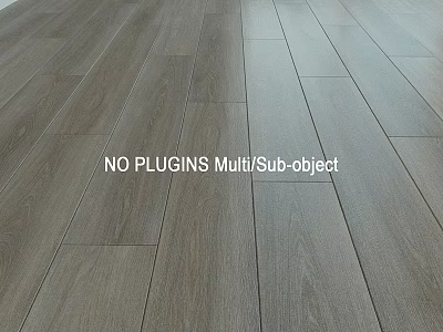 Wooden Floor Components With Multi Sub object Design Without Plugins 3d model