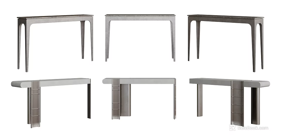 Modern Side Table Designs With Sleek Metal Frames And Minimalist Structures 3d model