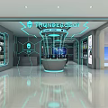 Modern store computer store 3d model