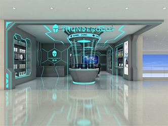 Modern store computer store 3d model