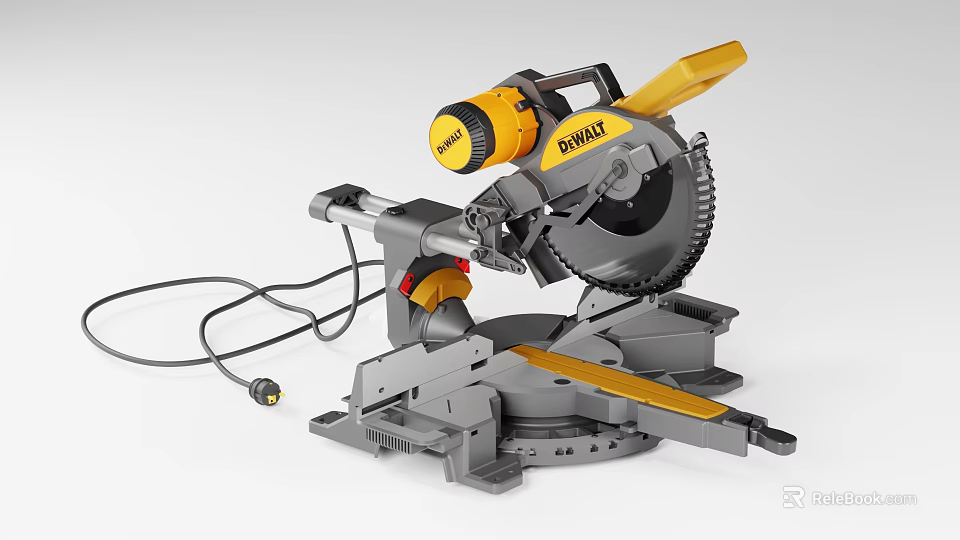 DEWALT Industrial Miter Saw With Electric Motor For Precision Cutting Workshop Equipment 3d model 