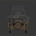 Military Vehicle With Tracks And Wheels Vintage Design Metal Frame Top