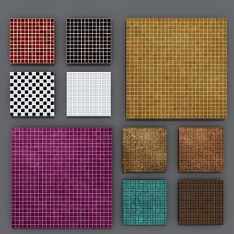 modern ceramic tile mosaic floor tile 3d model