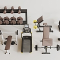 Modern Fitness Equipment 3d model