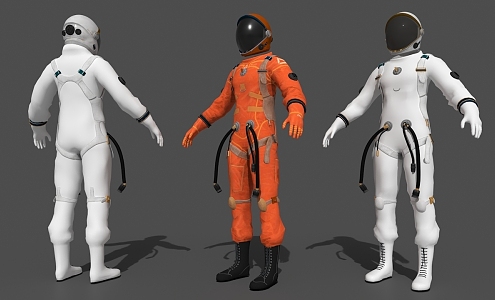 female astronaut 3d model