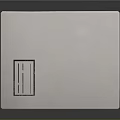 White Cardboard Box With Contents Label Date Class Number Fields Fragile Sticker And Blue Stripe