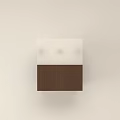 Modern Minimalist Wall Lamp With Transparent Acrylic Shade And Wooden Base