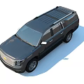 Gray Chevrolet Full Size SUV With Modern Front Grille Design And Sleek Headlights