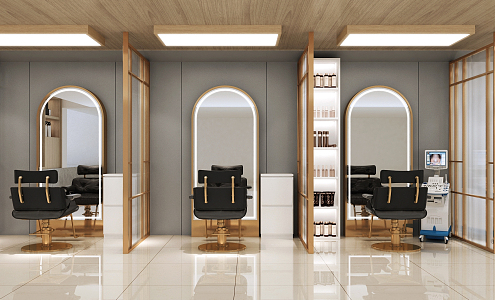 Modern Barber Shop 3d model