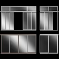 Modern windows 3d model