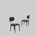 Dining Chair Single Chair 3d model